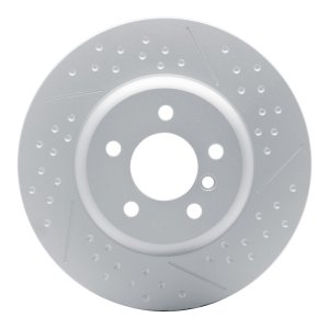 BMW 430I xDrive Brake Rotor (1) - Rear - R1 Concepts - Carbon Alloy GeoMET Dimpled & Slotted - `13-`21